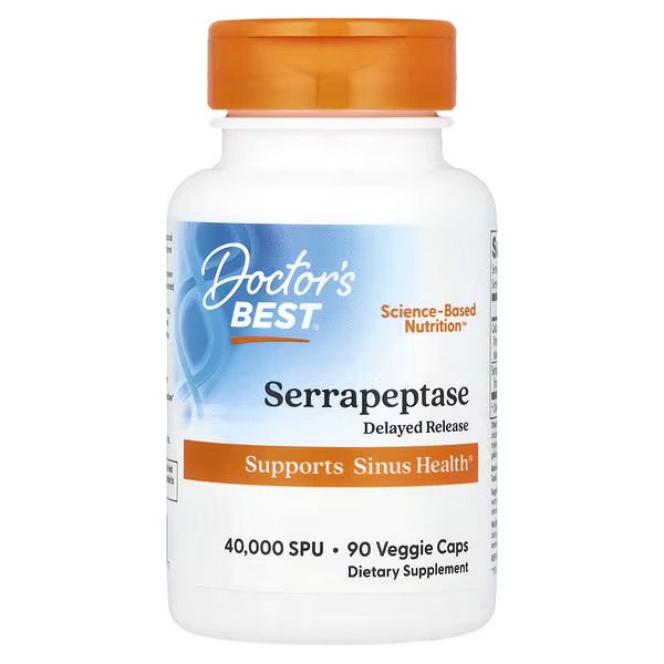Doctor's Best - Serrapeptase - 90 Veggie Caps