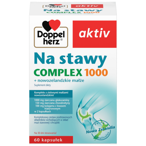 Doppelherz® Aktiv For joints COMPLEX 1000 + New Zealand Mussels, 60 capsules