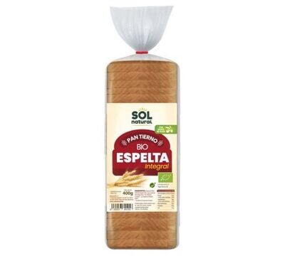 Pan de Molde Tierno Espelta Integral Eco 400g Solnatural Pan de Molde Tierno Espelta Integral Eco 400g Solnatural