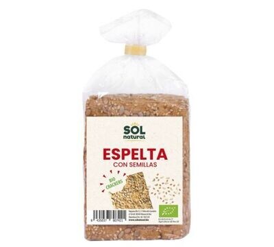 Crackers Espelta Semillas Bio Vegan 200g Solnatural