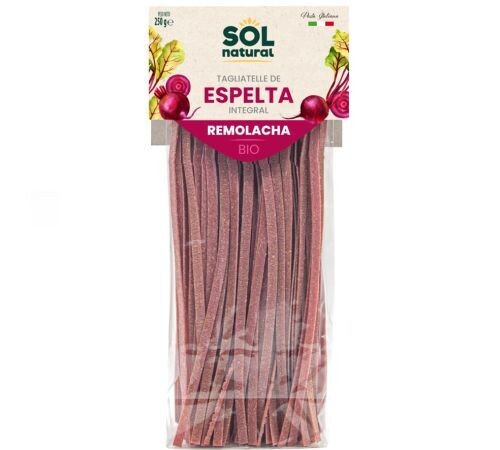 Tagliatelle de Espelta Integral Con Remolacha Bio 250g