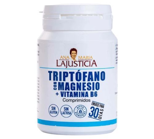 Triptofano Magnesio y Vitamina B6 SinGluten 60comp Ana Maria Lajusticia