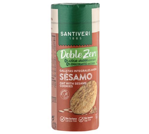 Galletas Avena Sesamo Doble Zero Vegan 165g Santiveri