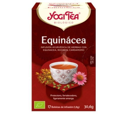 Infusion Equinacea Proteccion SinGluten Bio Vegan 17inf Yogi Tea