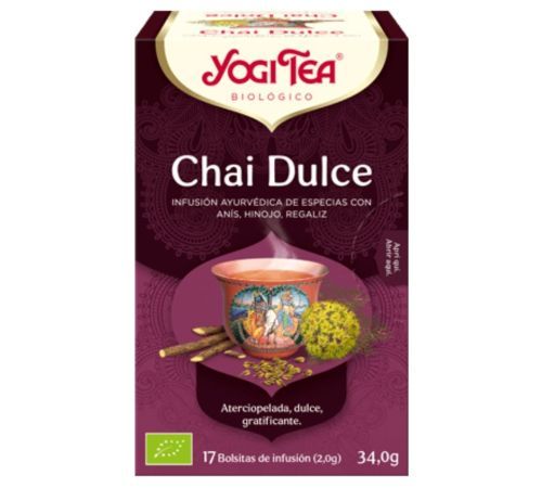Infusion Dulce Chai SinGluten Bio Vegan 17inf Yogi Tea