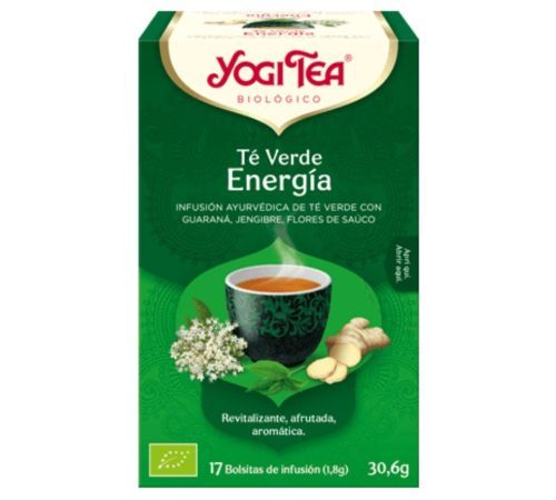 Te Verde Energia Infusion SinGluten Bio Vegan 17inf Yogi Tea