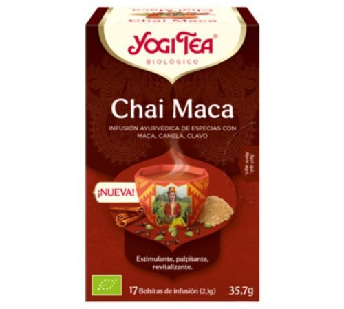 Chai Maca Infusion SinGluten Bio Vegan 17inf Yogi Tea