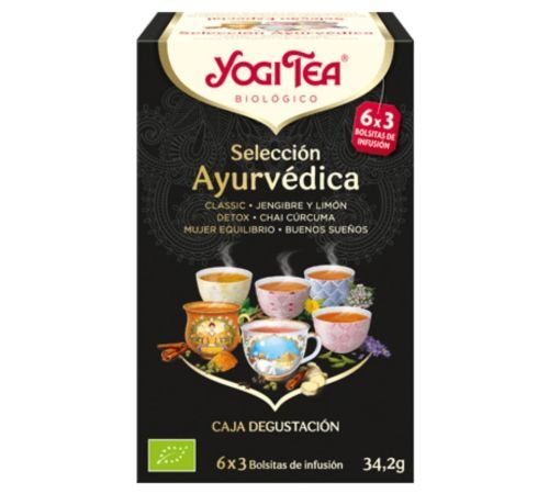 Seleccion Ayurvedica Tes Variados SinGluten Bio Vegan 18inf Yogi Tea