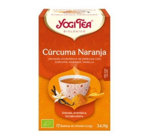 Infusion de Curcuma con Naranja SinGluten Bio Vegan 17inf Yogi Tea