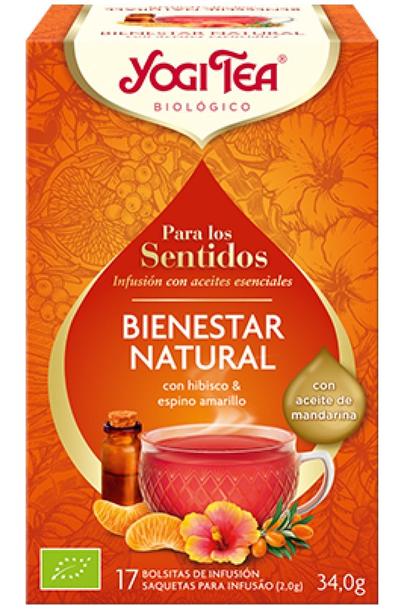 Infusión Bienestar Natural 17 bolsitas BIO Yogi Tea Para Los Sentidos