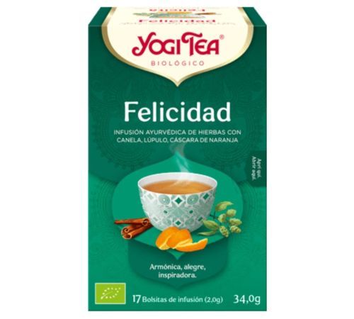 Infusion Felicidad SinGluten Bio Vegan 17inf Yogi Tea