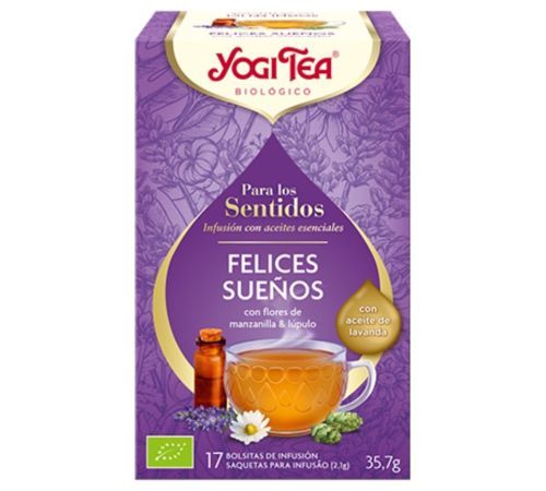 Infusion para Los Sentidos Felices Sueños Bio Vegan 17inf Yogi Tea