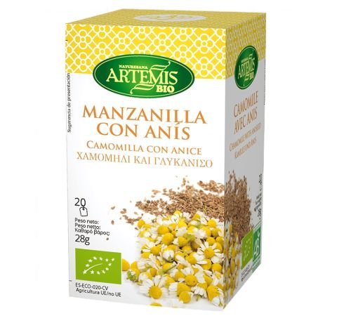 Infusion Manzanilla con Anis Bio Vegan 20inf Artemis