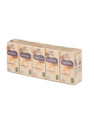 ISMAX PAÑUELITOS 3/H 10PQ X 10U NATURAL FSC RECICLADO 100%