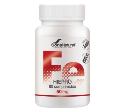 Hierro Vegan SinGluten 60compr Soria Natural