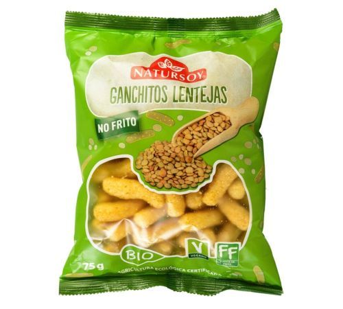 Ganchitos Lentejas Bio Vegan 75g Natursoy