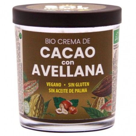 Crema Cacao Avellanas Bio Vegan SinGluten 200g Solnatural