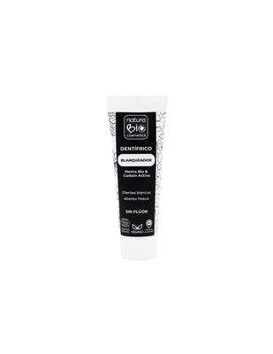 Dentifrico Blanqueador Menta y Carbon Activo SinGluten Eco Vegan 75ml Naturabio Cosmetics