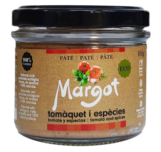 Pate de Tomate y Especias SinGluten Eco Vegan 100g Margot