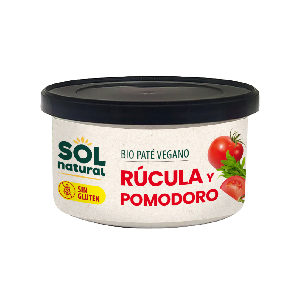 Pate de Rucula y Pomodoro SinGluten Bio Vegan 125g Solnatural