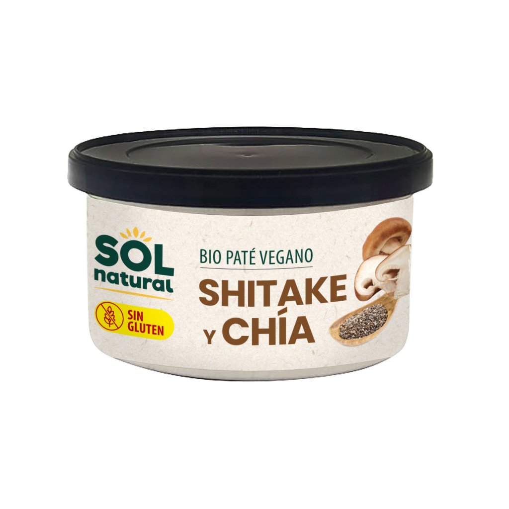 Pate de Shiitake y Chia SinGluten Bio Vegan 125g Solnatural