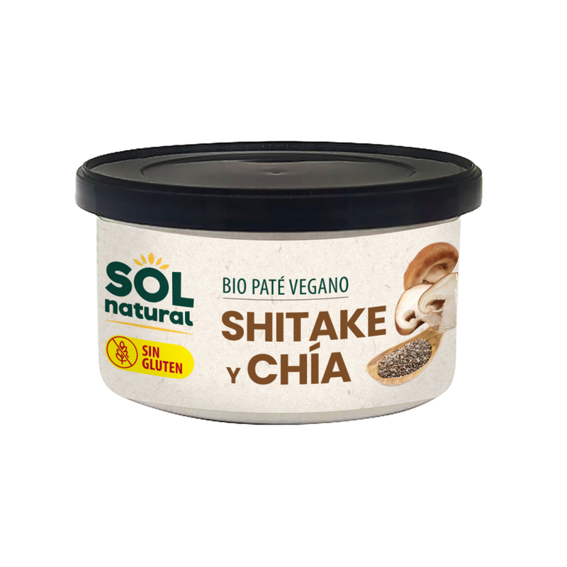 Pate de Shiitake y Chia SinGluten Bio Vegan 125g Solnatural