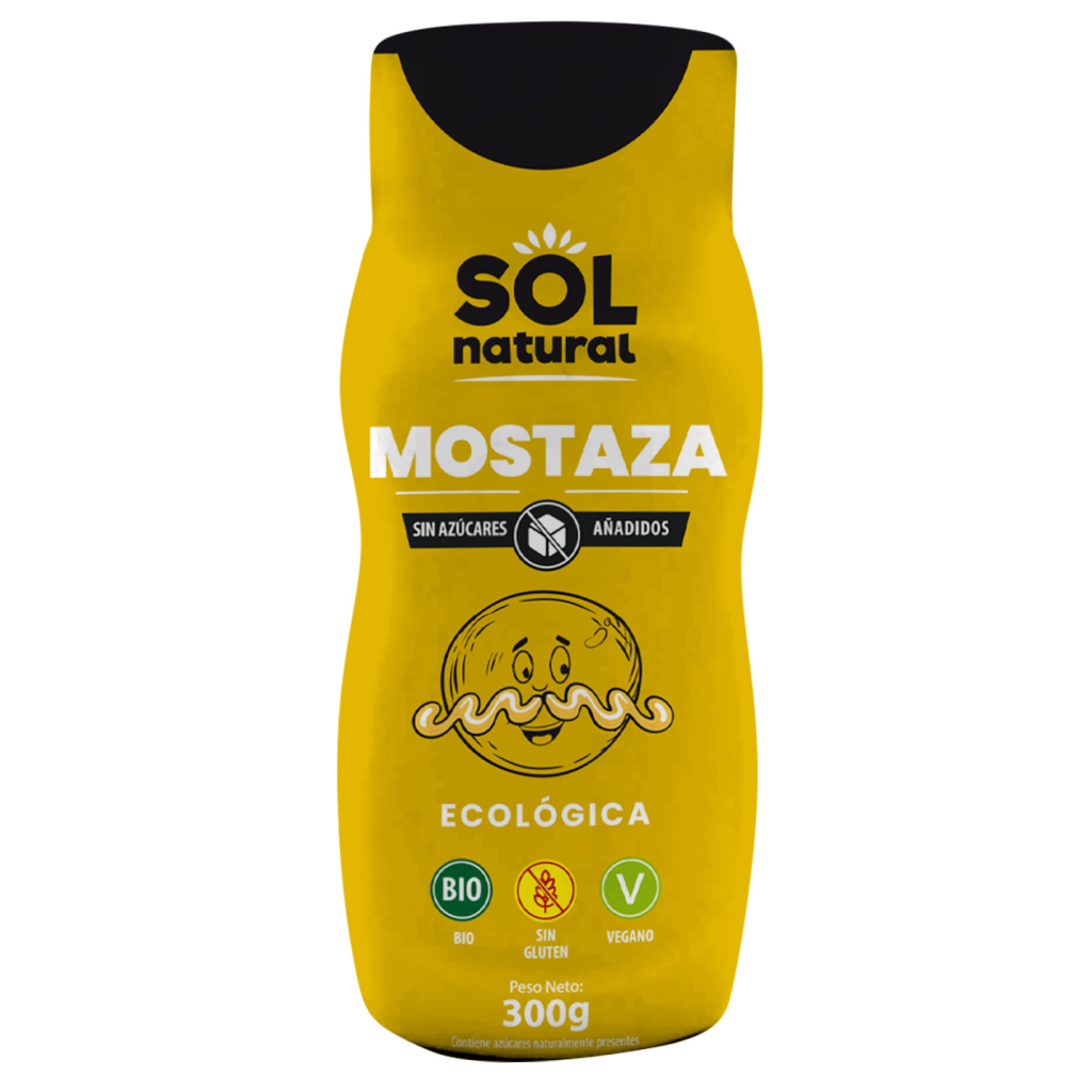Mostaza Crema Bio Vegan SinGluten 275g Solnatural
