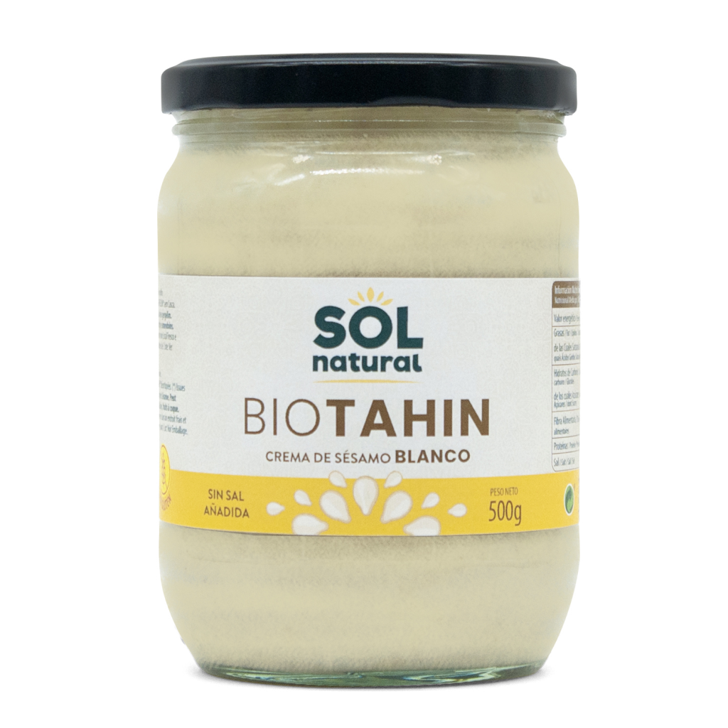 Tahin Crema de Sesamo Blanco Bio 500g Solnatural