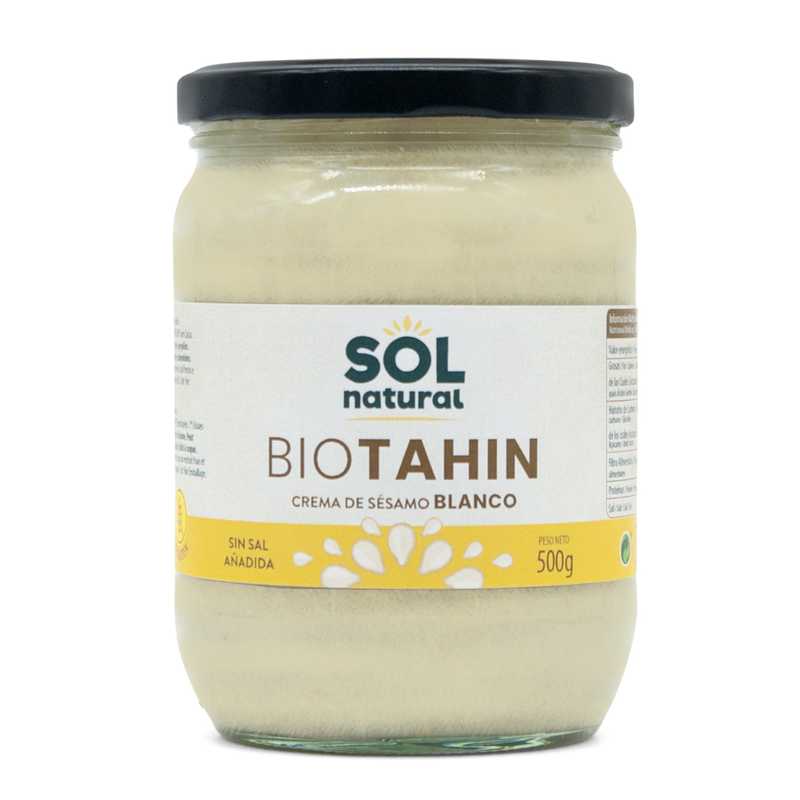 Tahin Crema de Sesamo Blanco Bio 500g Solnatural