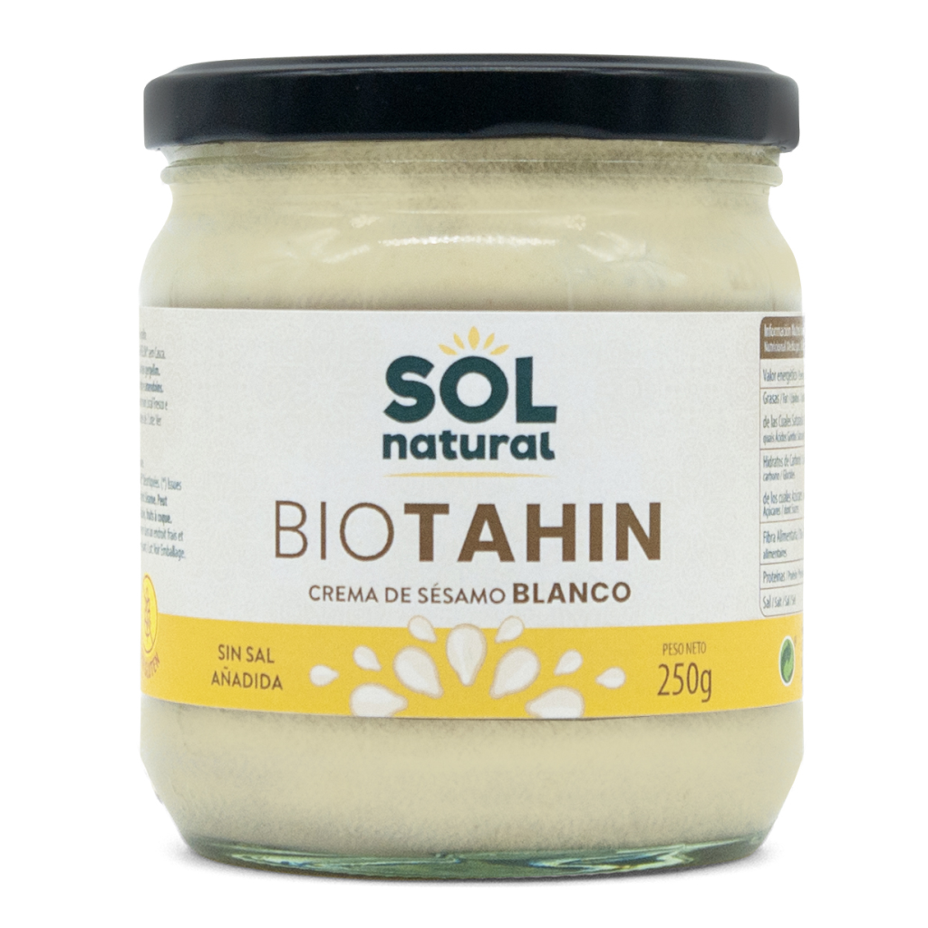 Tahin Crema de Sesamo Blanco Bio 250g Solnatural