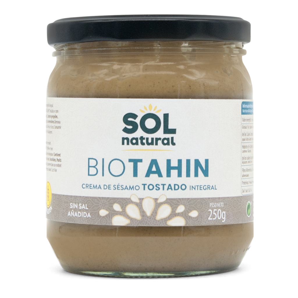Tahin Crema de Sesamo Tostado Integral Bio 250g Solnatural
