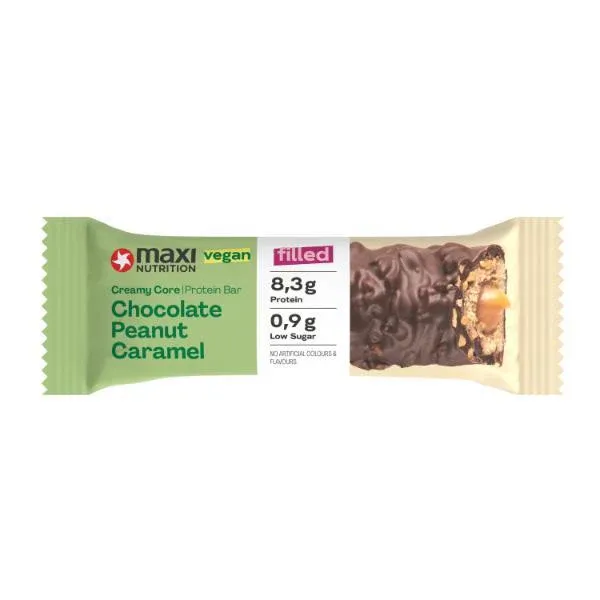 BARRITA PROTEINA VEGAN CHOCO CACAHUETE CARAMELO 45G