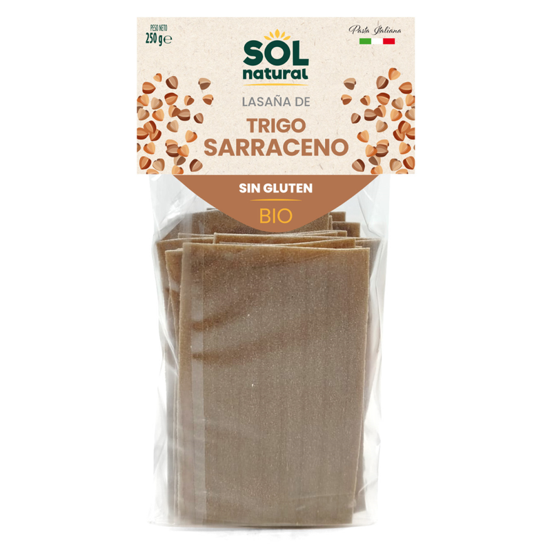 Lasaña de trigo sarraceno sin gluten