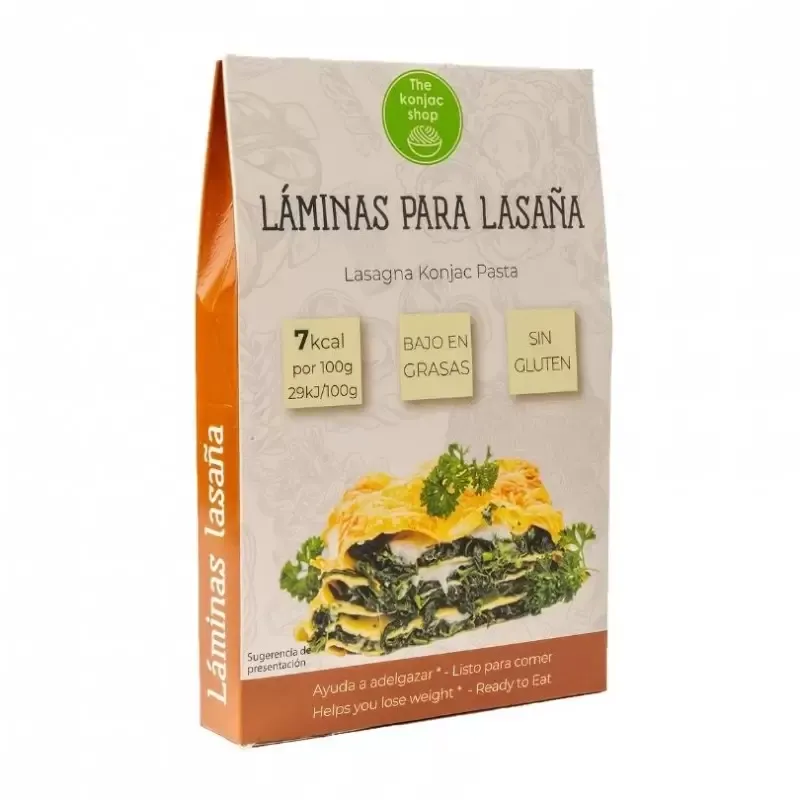 Laminas Lasaña SinGluten 200g The Konjac Shop