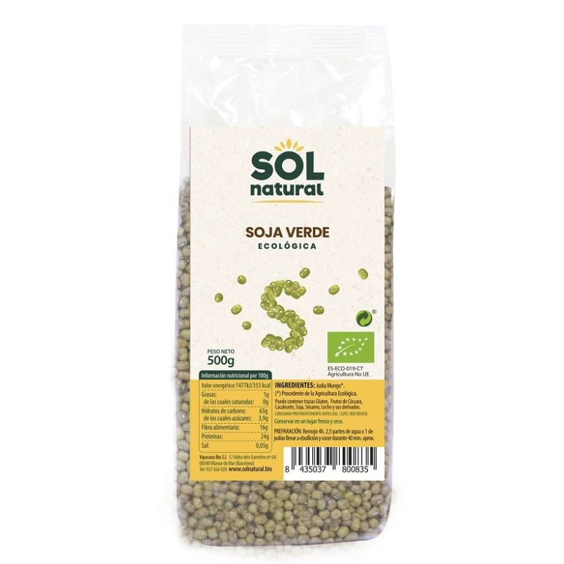 Soja Verde Eco 500g Solnatural