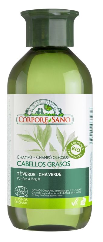Champu Cabellos Grasos Te Verde Bio Vegan 300ml Corpore Sano