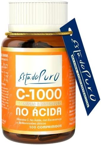 Vitamina-C 1000 No Acida Estado Puro Tongil 100comp Tong-Il