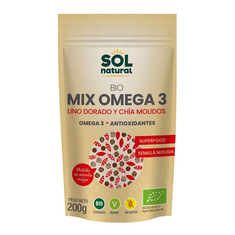 Mix omega 3 semillas molidas de lino y chía