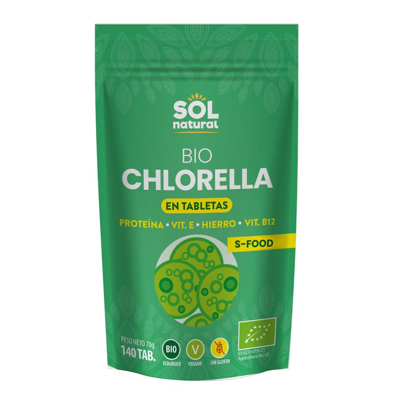 Chlorella en tabletas bio