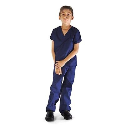 Children&#39;s scrub set 4 pocket half sleeve (top 3 pocket with bottom 1 pocket)