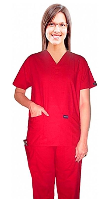 Microfiber Scrub set 4 pocket solid unisex half sleeve (top 2 pocket and pant 1 cargo pocket &amp; 1 back pocket)