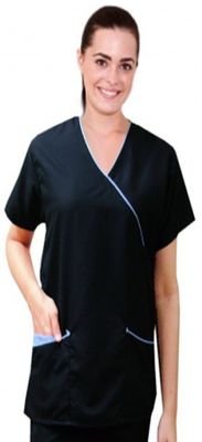 Microfiber Stretch Mockwrap Top