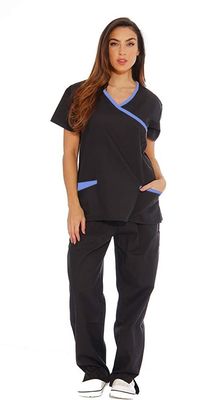 Microfiber Stretch Mockwrap Sets
