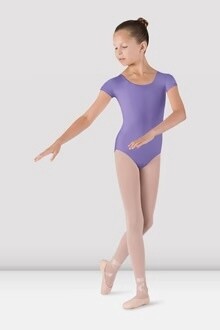 BLOCH CHILD  BASIC CAP SLEEVE LEO, COLOR: LAVENDAR, Size: 2-4