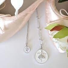 ADS ADS504 SILVER BALLERINA NECKLACE