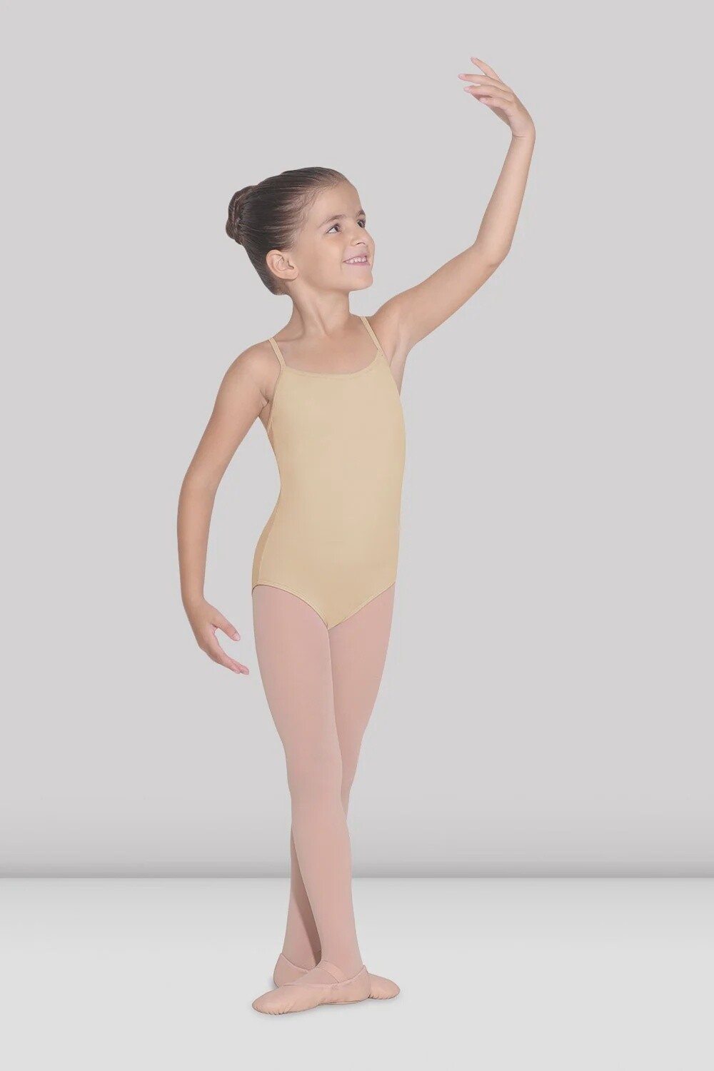 BLOCH CHILDREN&#39;S BASIC CAMI LEO, COLOR: NUDE, Size: 4-6