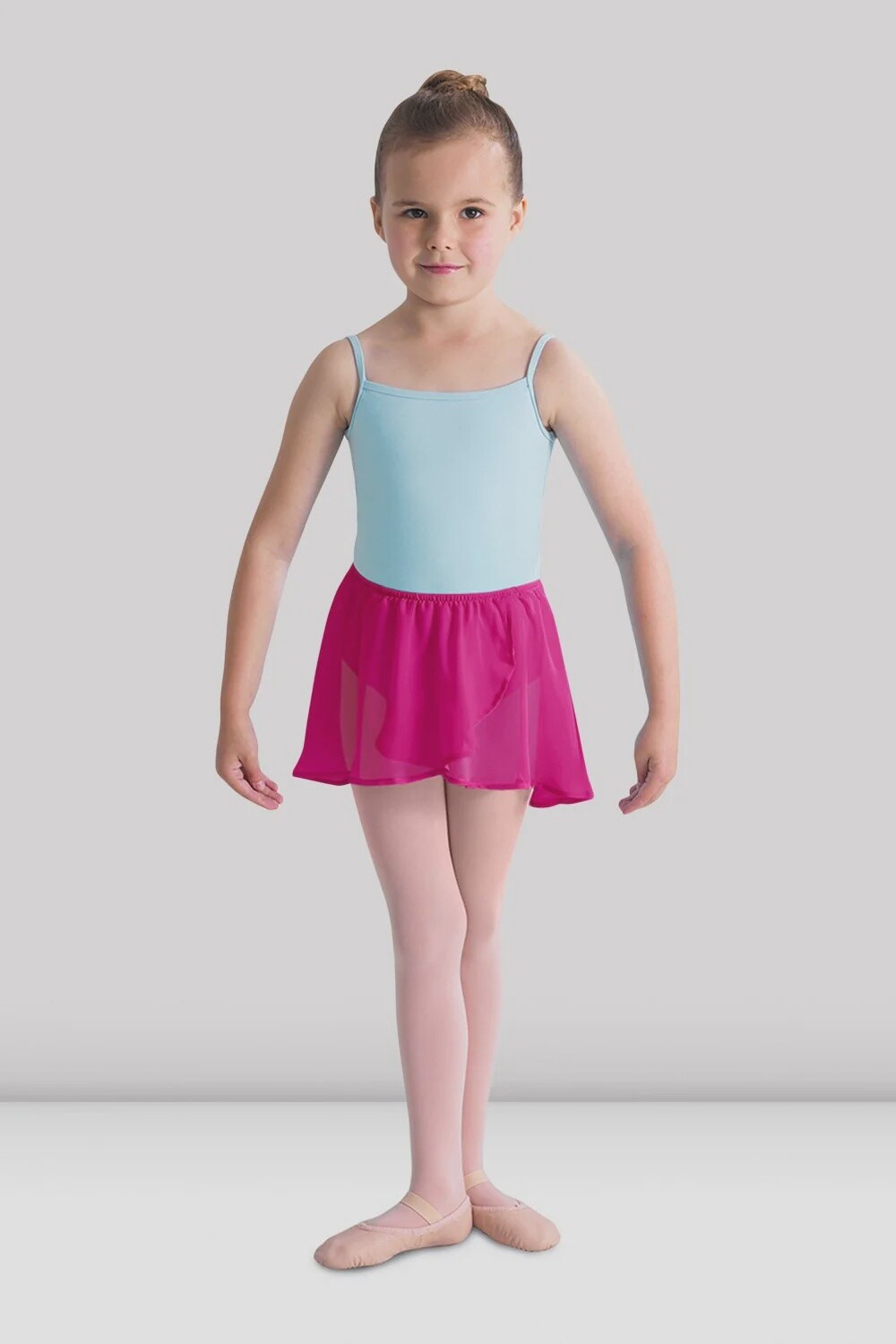 BLOCH CHILDREN&#39;S  MOCK WRAP SKIRT, COLOR: BERRY, Size: 4-6