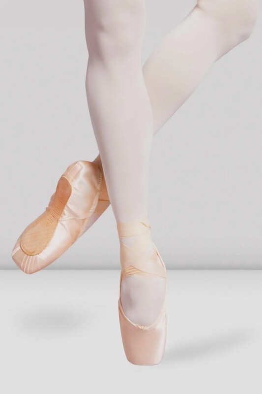 BLOCH BALANCE LISSE POINTE SHOE, Size: 8, WIDTH: 4X