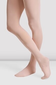 BLOCH ADULT CONTOURSOFT FOOTED TIGHTS, COLOR: PINK, Size: PETITE/SMALL