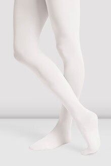 BLOCH CHILDREN&#39;S CONTOURSOFT FOOTED TIGHTS, COLOR: WHITE, Size: CHILD SMALL